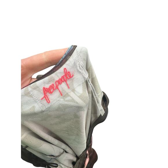 Free People Floral Maxi Dress - Pink and Black - Picture 9 of 10